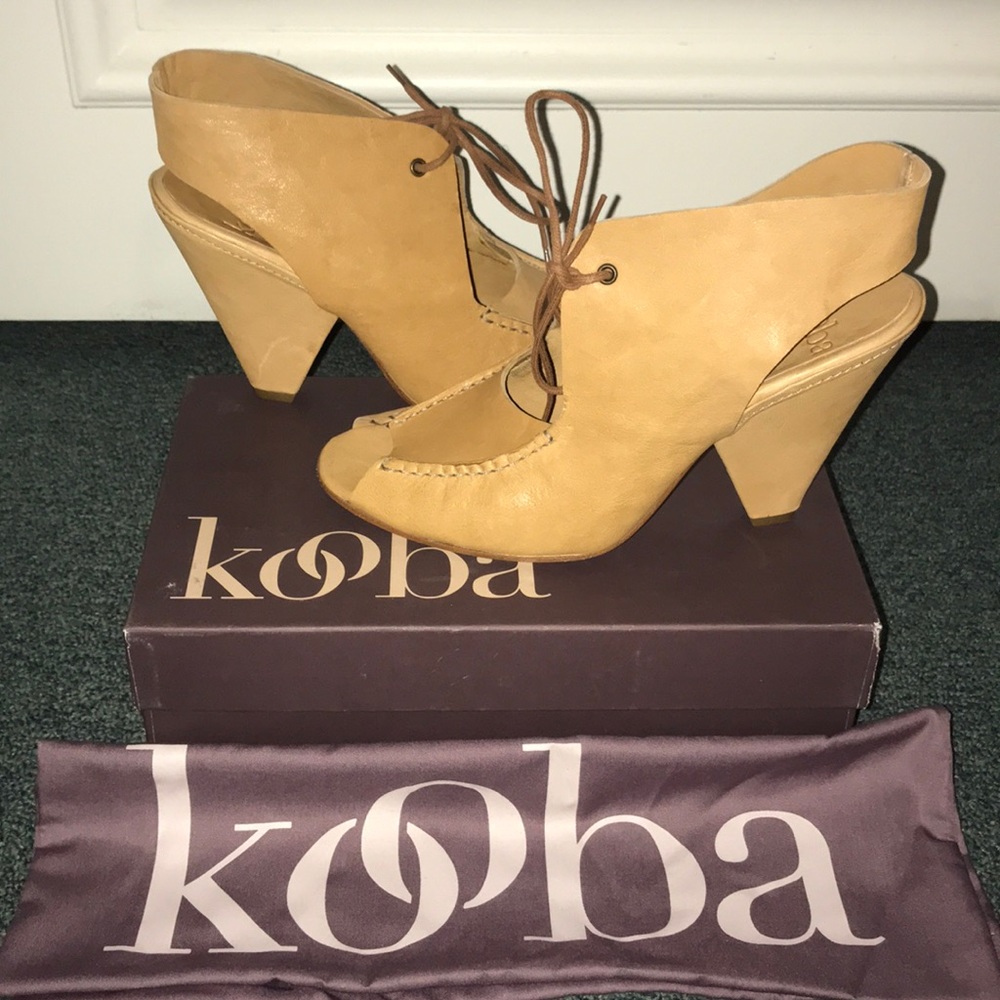 Kooba Leather Wedges